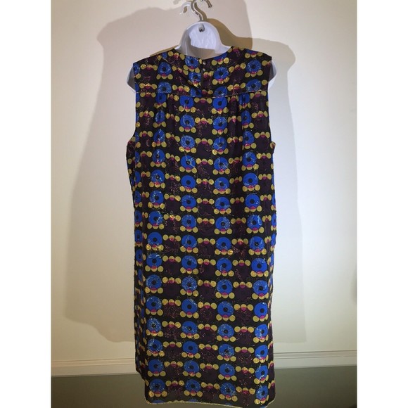 Anna Sui Target Women’s Metallic Circle Sleeveless Shift Mini Dress - Small S - Picture 6 of 10